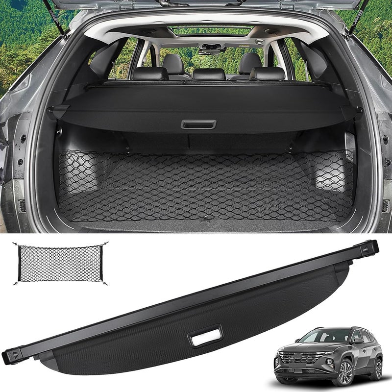 Sze Cargo Cover for Hyundai Tucson 2022-2025 Accessories Retractable Trunk Cover Black Rear Trunk Security Cover Shielding Shade Waterproof-New Upgrade - Image 1